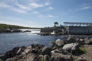 Dam at Bishop's Falls, Newfoundland And Labrador, Canada