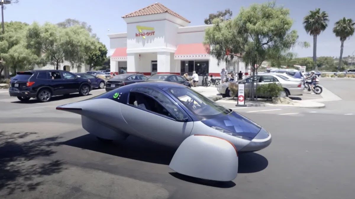 New solar-powered car designed to recharge itself for most users, Aptera dot us