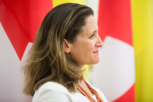 Deputy Prime Minister and Finance Minister Chrystia Freeland
