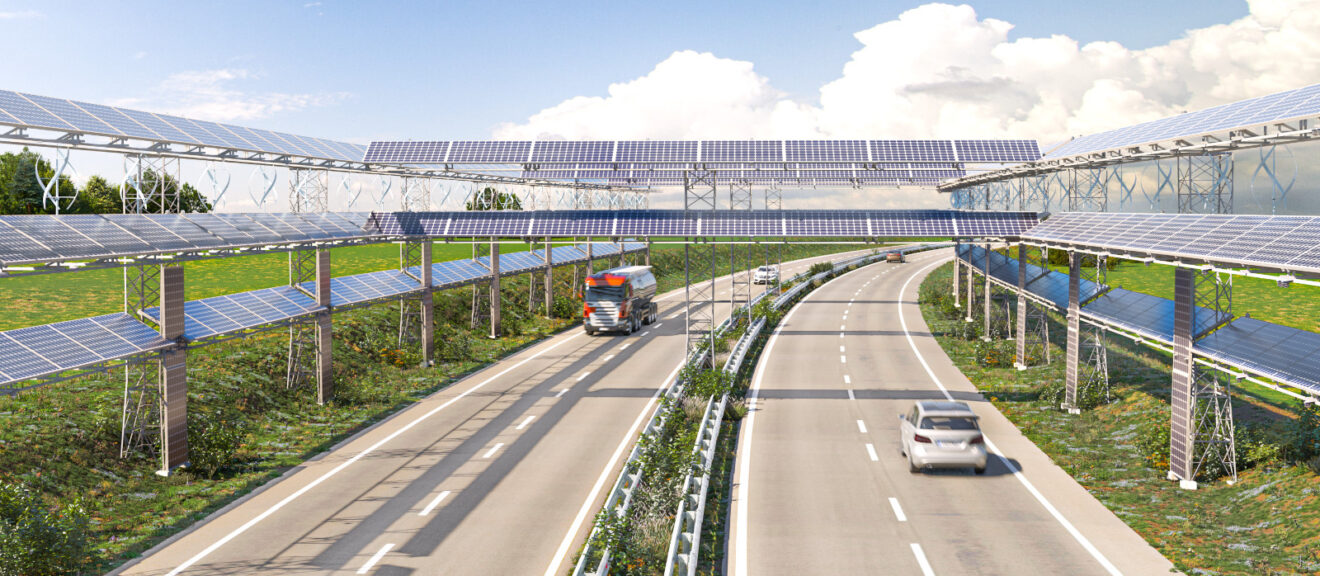 Concept of PV arrays along the highway in Germany