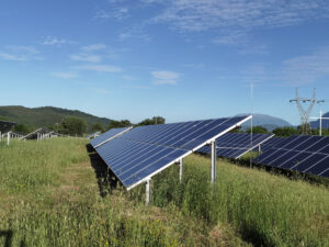 Solar panels in the country