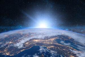 Earth in the space