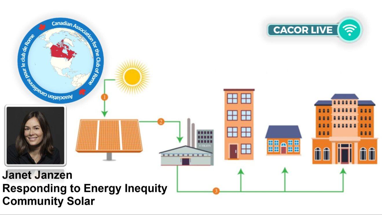 CACOR Live | Janet Janzen | Responding to Energy Inequity: The Rise of Community Solar in the U.S and Missing in Canada
