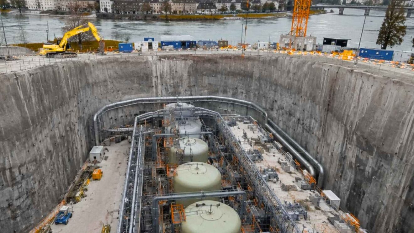 Switzerland dug a hole the size of two soccer fields
